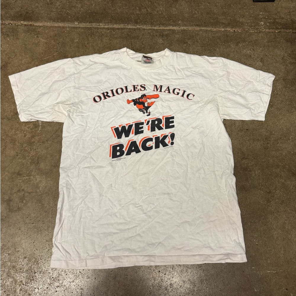 Orioles Magic White T-Shirt size Large men’s